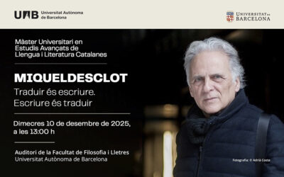 Inauguració del curs 2025-2026 del Màster en Estudis Avançats amb Miquel Desclot