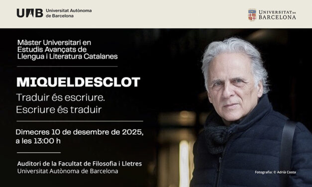 Inauguració del curs 2025-2026 del Màster en Estudis Avançats amb Miquel Desclot