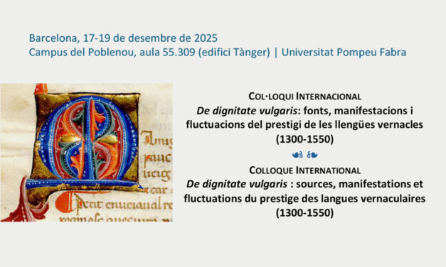 Col·loqui internacional: De dignitate vulgaris