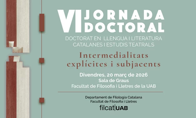 VI Jornada Doctoral: Crida a la participació