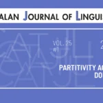 Nou volum del Catalan Journal of Linguistics. Vol. 25 No. 1 (2026)