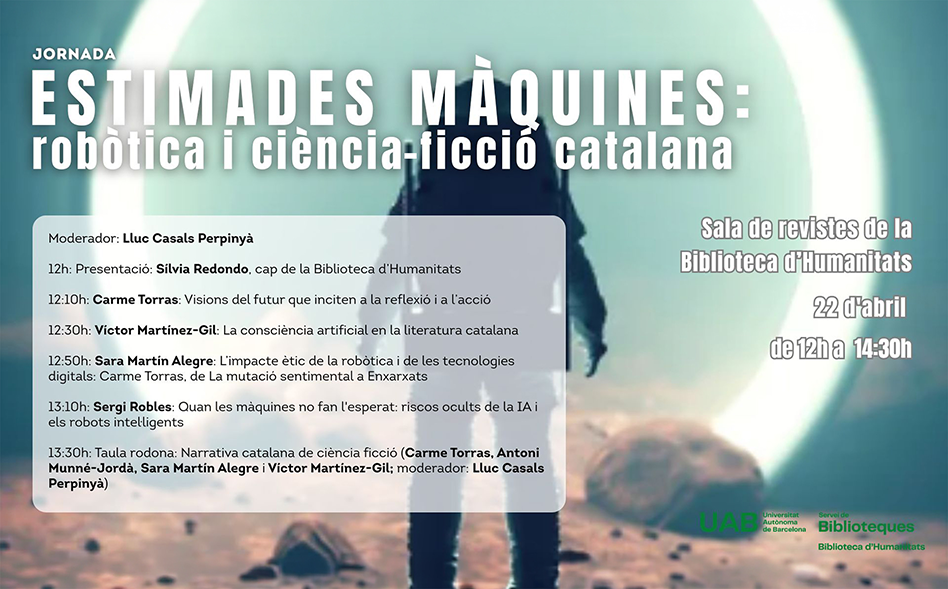Jornada “Estimades màquines: robòtica i ciència-ficció catalana”