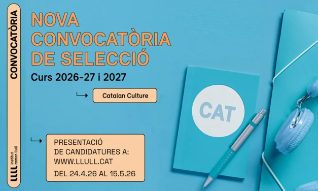 2.ª convocatòria per a la selecció de professorat d’estudis catalans a l’exterior: cursos 2026-2027 i 2027