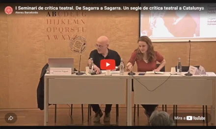 Vídeo del «I Seminari de crítica teatral. De Sagarra a Sagarra»