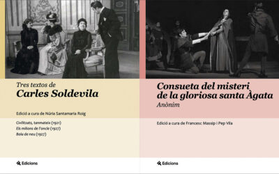 El Repertori Teatral Català publica dos nous volums dedicats a Carles Soldevila i a Santa Àgata