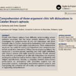 Publicació de «Comprehension of three-argument clitic left dislocations in Catalan Broca’s aphasia»
