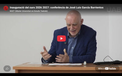 Vídeo de la conferència de José Luis García Barrientos en la inauguració del MUET