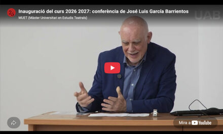 Vídeo de la conferència de José Luis García Barrientos en la inauguració del MUET