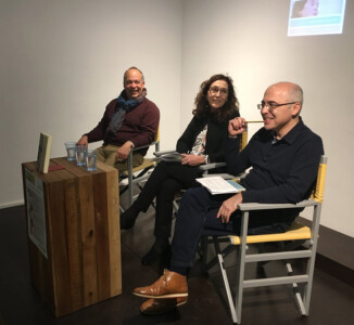 Presentació del llibre "De viva veu. Entrevistes i declaracions públiques", de M. Àngels Anglada, a la Llibreria 22 de Girona, amb Rosa Font, Eusebi Ayensa i Francesc Foguet.