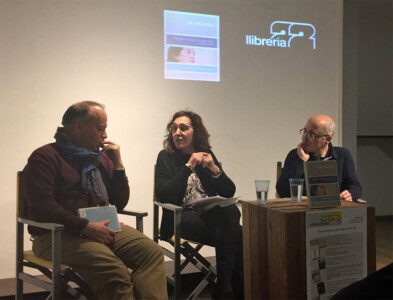 Presentació del llibre "De viva veu. Entrevistes i declaracions públiques", de M. Àngels Anglada, a la Llibreria 22 de Girona, amb Rosa Font, Eusebi Ayensa i Francesc Foguet.