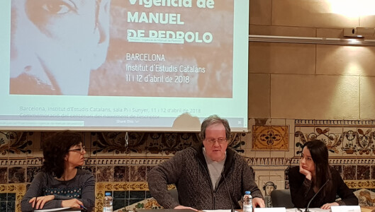 Tornem a reprendre el Simposi "Vigència de Manuel de Pedrolo" amb Xavier Ferré, que parla del Pedrolo que trobem a Revistes com Pont Blau.