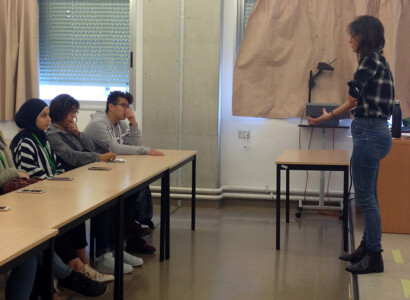 Taller "Procés per portar una obra del paper a la pantalla", a càrrec de Laia Foguet