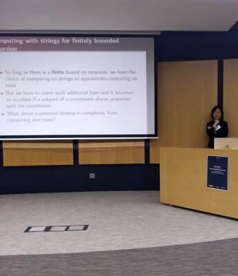 Kristine M. Yu (University of Massachusetts Amherst): "Computational perspectives on phonological constituency and recursion"