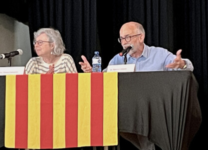 Ramon Closas, autor de la guia, i Maria Campillo
