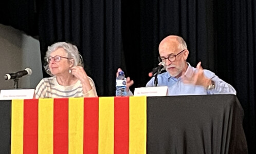 Ramon Closas, autor de la guia, i Maria Campillo